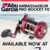 Abu Garcia Limited Edition Ambassadeur Pro Rocket FE Baitcast Reels