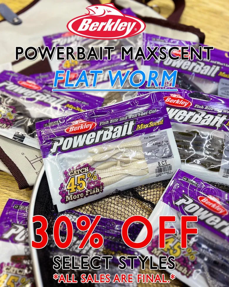 Berkley PowerBait MaxScent Flat Worms