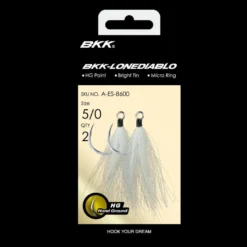 BKK LONEDIABLO White Bucktail Teaser Hooks