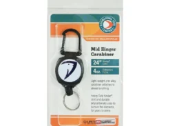 Boomerang x Tackle World Logo Mid Zinger Retractable Carabiner With Split Ring