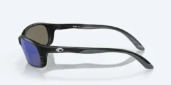 Costa Brine Matte Black Frame With Mirror Blue Lens 580G Polarized Sunglasses