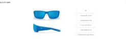 Costa Corbina Blackout Frame With Mirror Blue Lens 580G Polarized Sunglasses