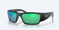 Costa Corbina Pro Matte Black Frame with Green Mirror Lens 580G Polarized Sunglasses