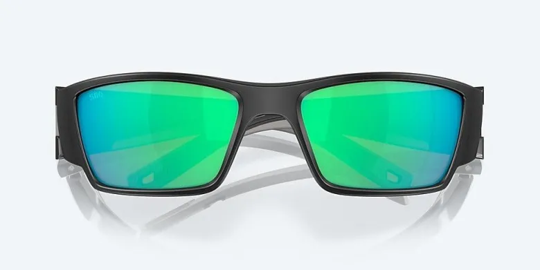 Costa Corbina Pro Matte Black Frame with Green Mirror Lens 580G Polarized Sunglasses