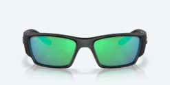 Costa Corbina Pro Matte Black Frame with Green Mirror Lens 580G Polarized Sunglasses