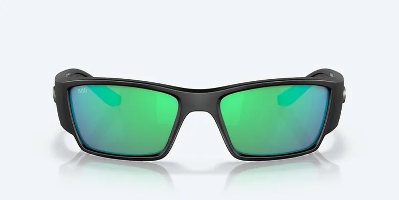Costa Corbina Pro Matte Black Frame with Green Mirror Lens 580G Polarized Sunglasses