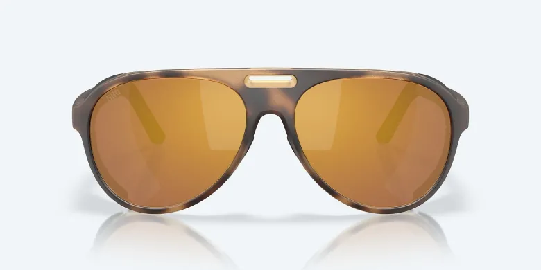Costa Grand Catalina Matte Tortoise Frame with Gold Mirror Lens 580G Polarized Sunglasses