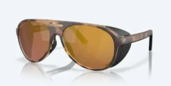 Costa Grand Catalina Matte Tortoise Frame with Gold Mirror Lens 580G Polarized Sunglasses