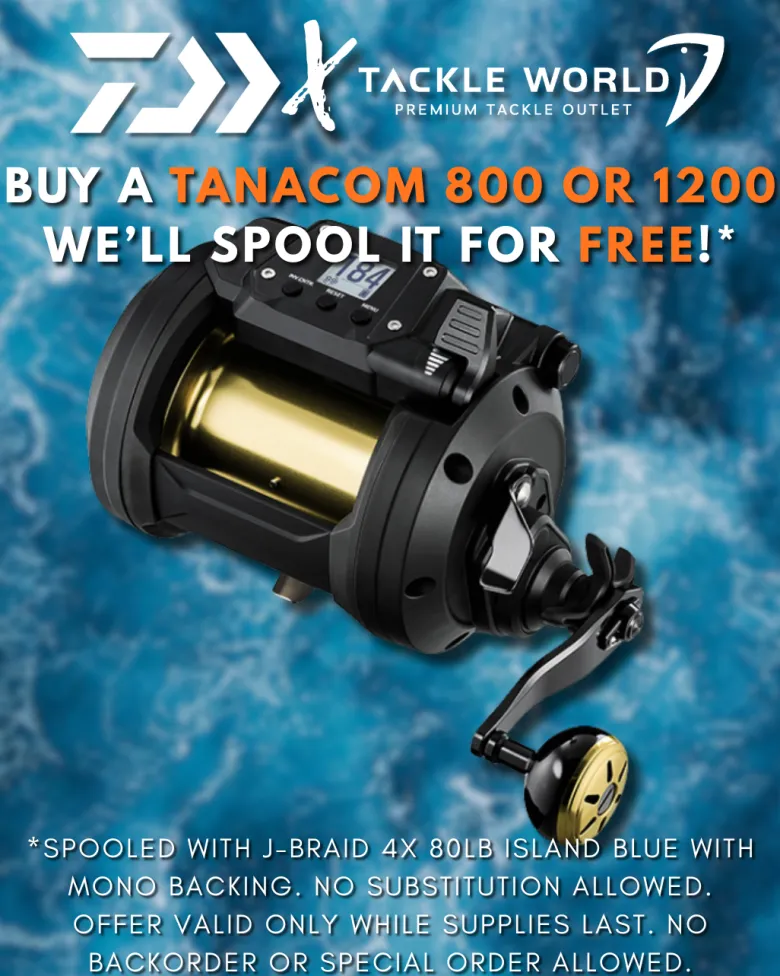 Daiwa Tanacom 800 & 1200 Electric Reels