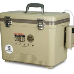 Engel 19 Quart Live Bait Pro Cooler with AP3 Rechargeable Aerator & Stainless Hardware