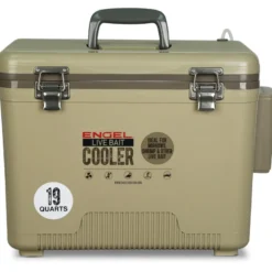 Engel 19 Quart Live Bait Pro Cooler with AP3 Rechargeable Aerator & Stainless Hardware