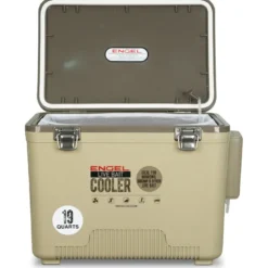 Engel 19 Quart Live Bait Pro Cooler with AP3 Rechargeable Aerator & Stainless Hardware