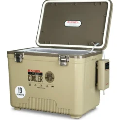 Engel 19 Quart Live Bait Pro Cooler with AP3 Rechargeable Aerator & Stainless Hardware