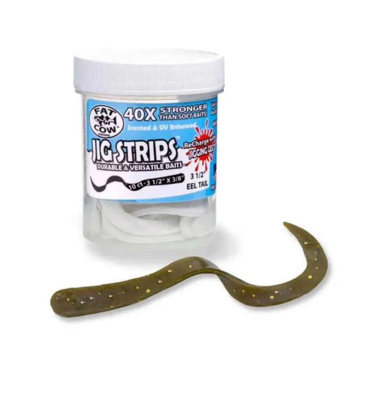 Fat Cow Jig Strips Eel Tail