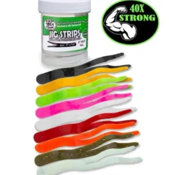 Fat Cow Scented Jig Strips Split Tail 5"