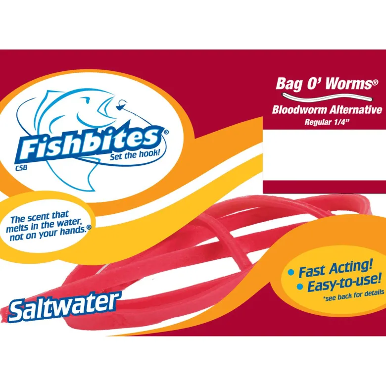 Fishbites Faster Acting Bag O' Worms Soft Baits