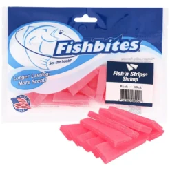 Fishbites Longer Lasting Fish'n Strips Shrimp Scented Soft Baits