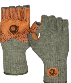 Fish Monkey Wooly Wool Half Finger Gloves