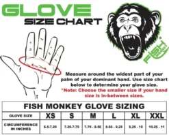 Fish Monkey Wooly Wool Long Full Finger Gloves