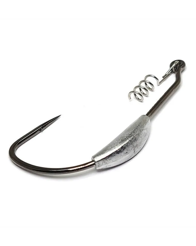 Gamakatsu Superline Spring Lock Weighted Hooks NS Black