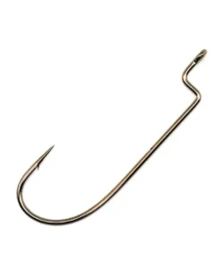 Gamakatsu Worm Offset Shank O'Shaughnessy Bend Hooks NS Black