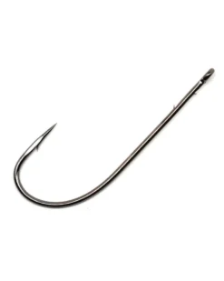 Gamakatsu Worm Straight Shank O'Shaughnessy Bend Hooks NS Black