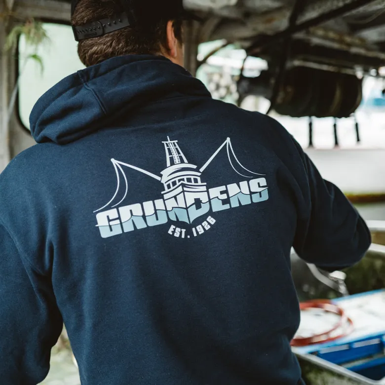 Grundens Logo Boat Hoodie