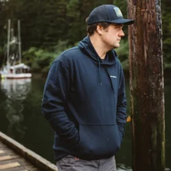 Grundens Logo Boat Hoodie