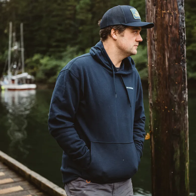 Grundens Logo Boat Hoodie