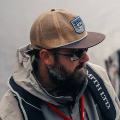 Grundens Trout Patch Mesh Trucker Hat