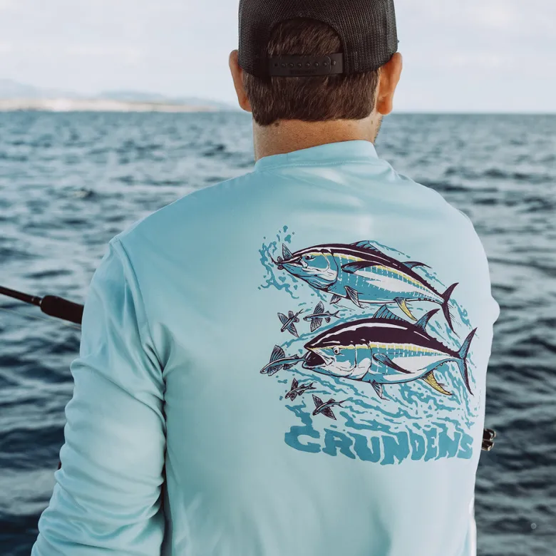Grundens Twin Tuna Long Sleeve Tech Tee