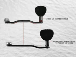 Jigging World - Power Handles for Penn Squall 400 & Fathom 400 Low Profile Reels