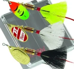 Mepps Bass Pocket Pac - #3 Aglia Dressed Inline Spinners
