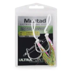 Mustad J-Assist1 Heavy Duty Jigging Assist Rig with Green Flash