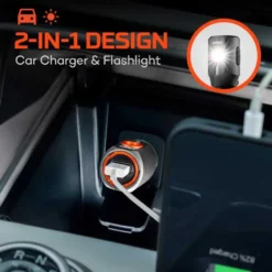Nebo Transport 400 2-IN-1 Car Charger and Flashlight