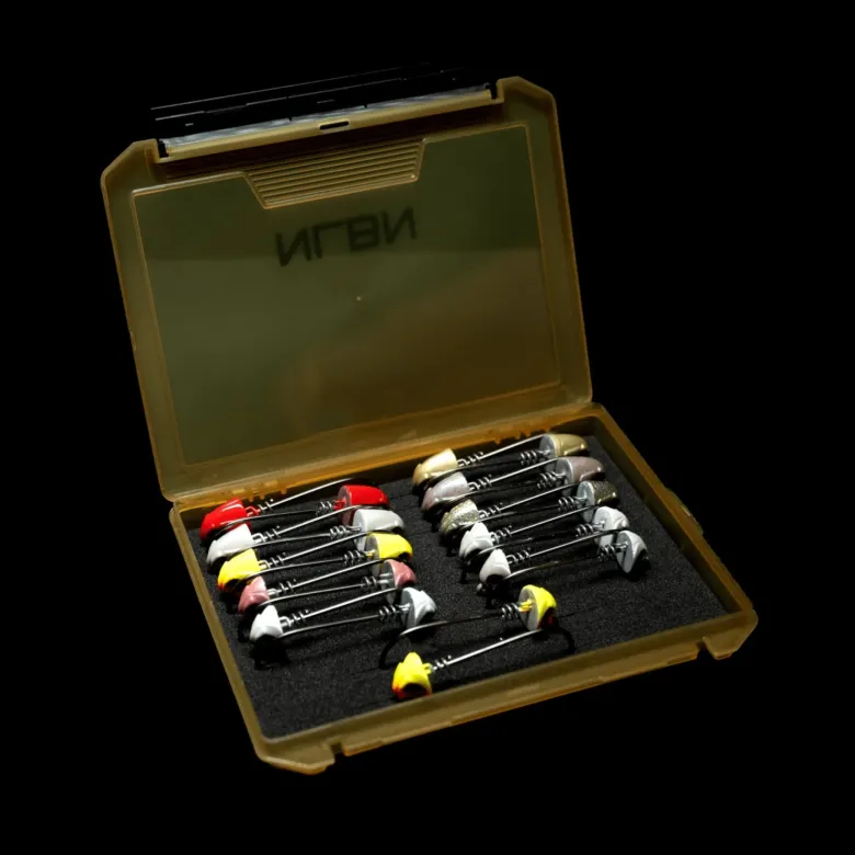 NLBN - No Live Bait Needed Colored Jig Head Boxes