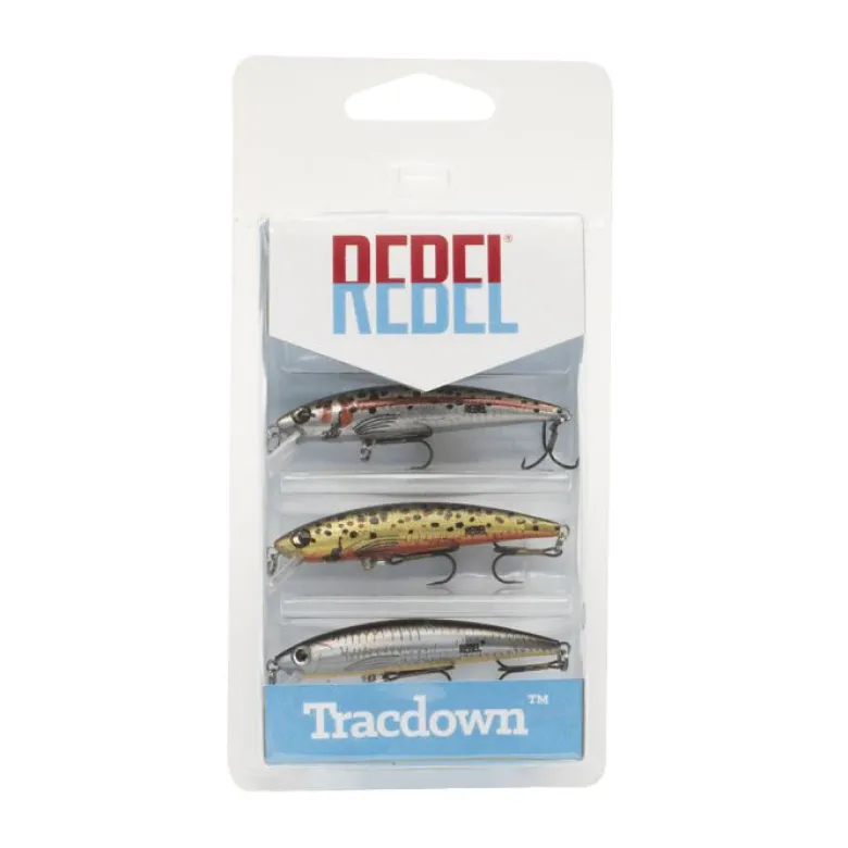 Rebel Tracdown Ghost Minnow 3 Pack Crankbaits
