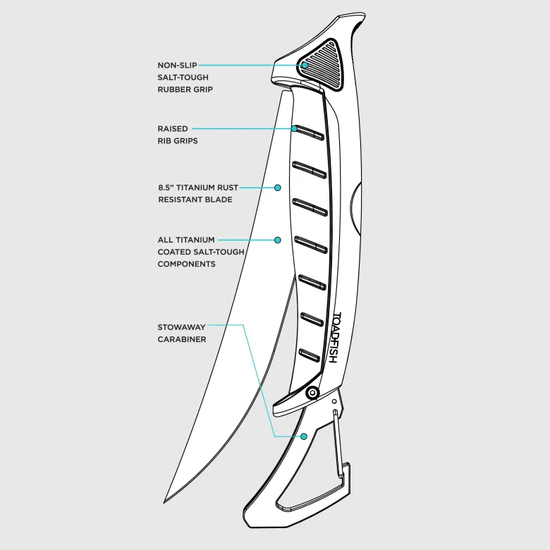 Toadfish Stowaway Folding Fillet Knives