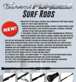 Tsunami 2024 Forged Surf Spinning Rods