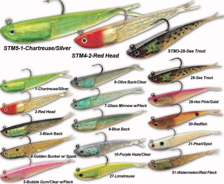 Tsunami Holographic Split Tail Minnows