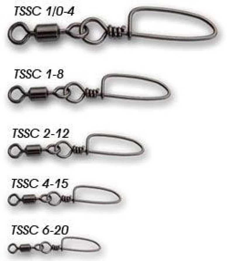 Tsunami Pro Strong Swivels with Coastlock Snap