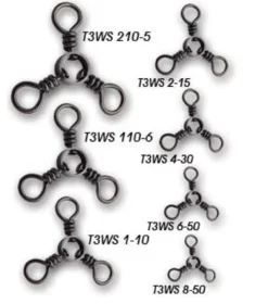 Tsunami Pro Three Way Swivels