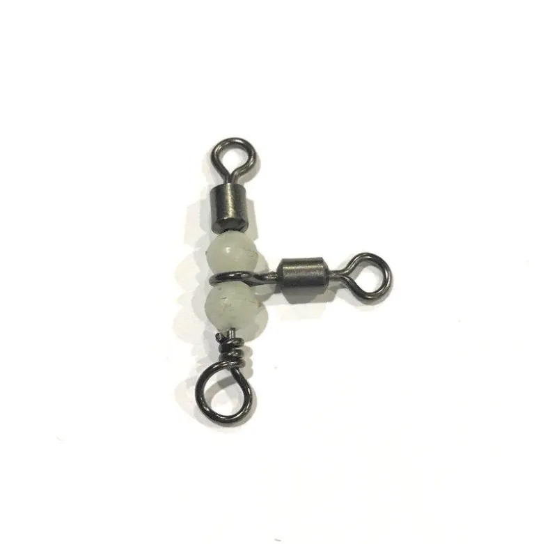 Tsunami Rolling T Swivel with Glow Beads