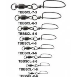 Tsunami TBBSCL Ball Swearing Swivels with Coastlock Snap