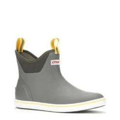 Xtratuf Men's 6" Ankle Deck Boots Gray/Yellow