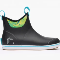 Xtratuf Men's 6" Ankle Deck Boots Guy Harvey Black Mahi