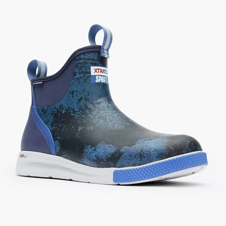 Xtratuf Men's 6" Ankle Deck Boots Xtreme Deep Sea Camo