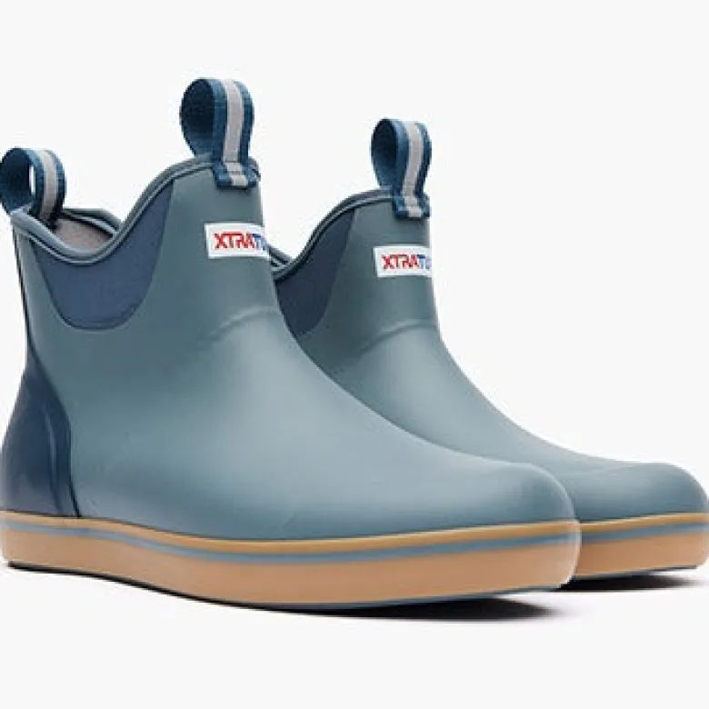 Xtratuf Men's 6" Ankle Deck Boots Stormy Blue