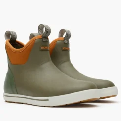 Xtratuf Men's Camp Fleece Lined 6" Ankle Deck Boots Dark Olive Spice