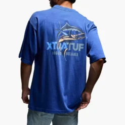 Xtratuf Men's Short Sleeve Tee Dazzling Blue